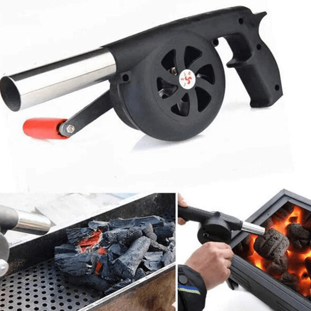Portable Hand-Operated BBQ Blower