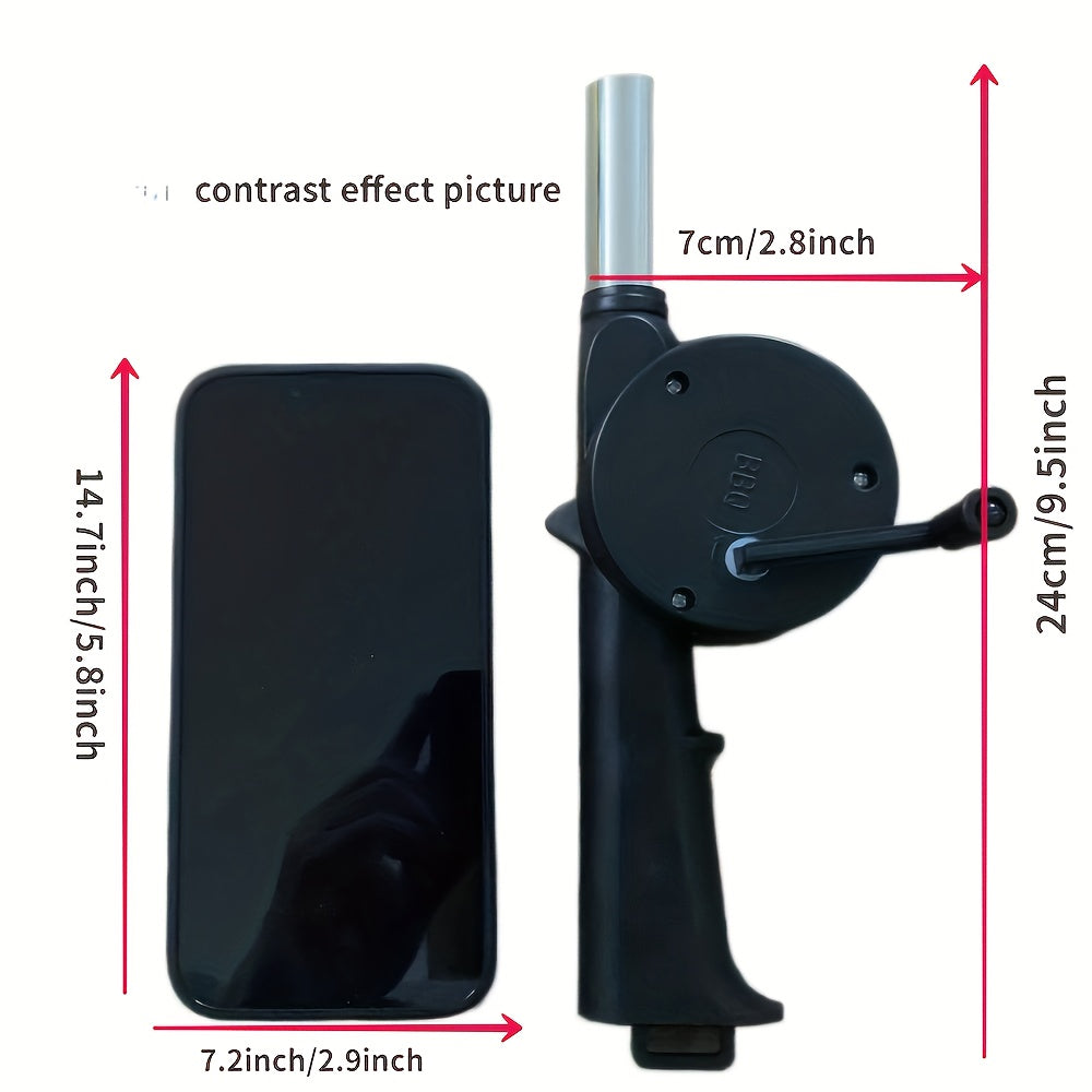 Portable Hand-Operated BBQ Blower
