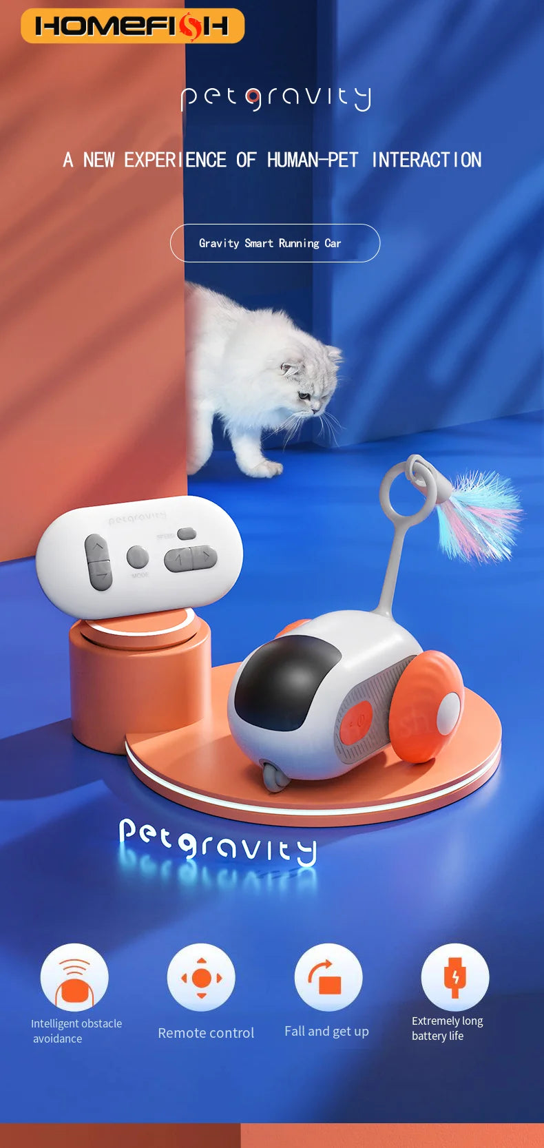 Interactive Pet Toy Car