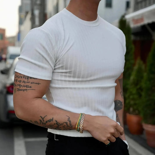 Muscle Fit Stripe Tee