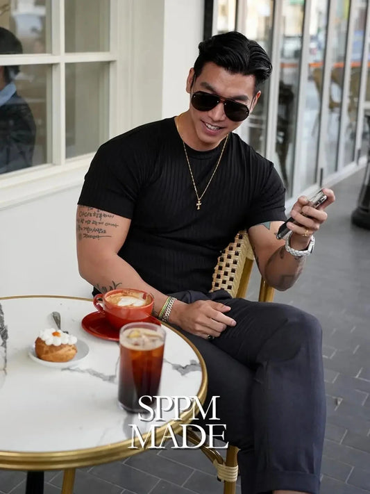 Muscle Fit Stripe Tee